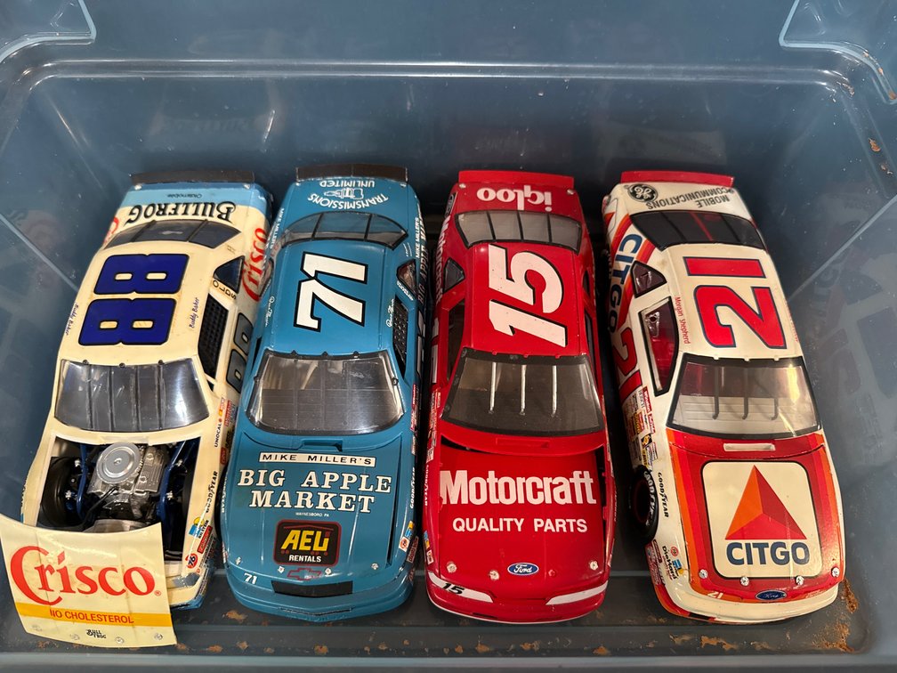 Four 1:24 Scale NASCAR Die-Cast Model Stock Cars