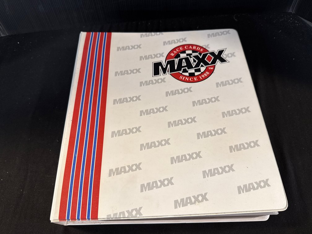 MAXX NASCAR Racing Trading Cards in Collector Binder