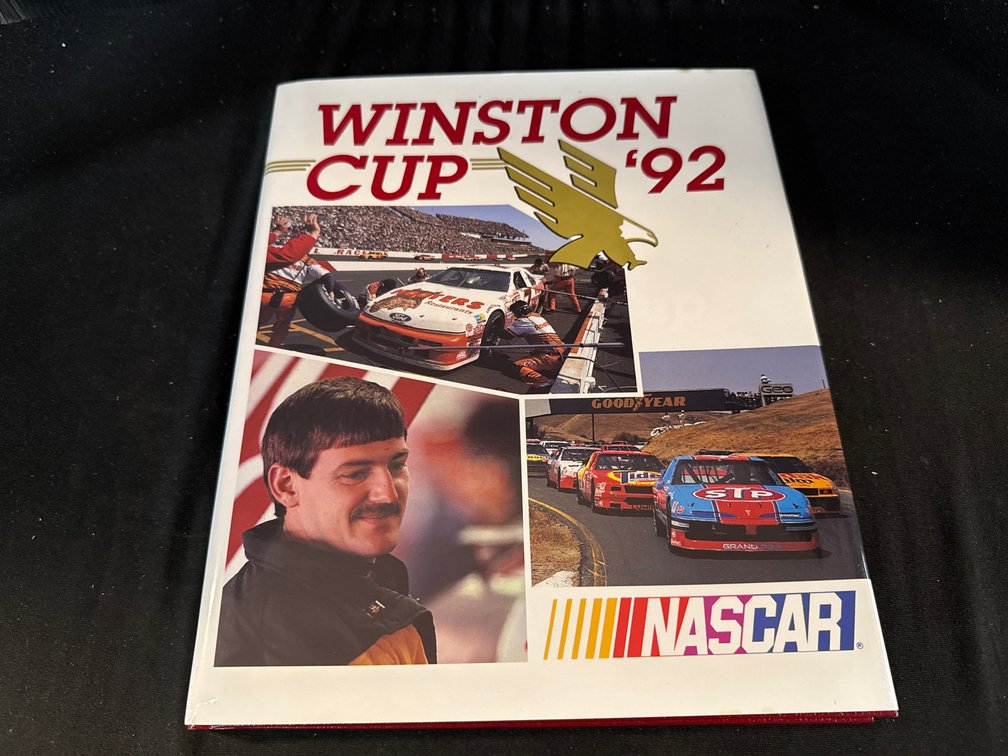 NASCAR Winston Cup '92 Hardcover Book with Dust Jacket
