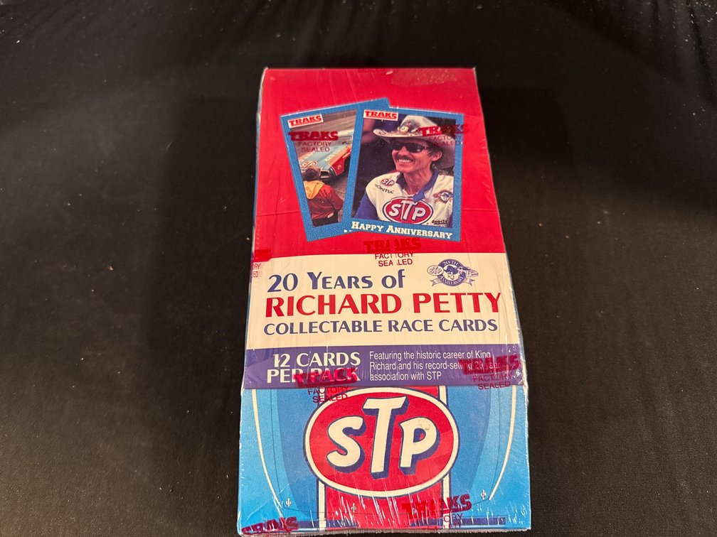 1991 Traks 20 Years of Richard Petty Race Cards Box