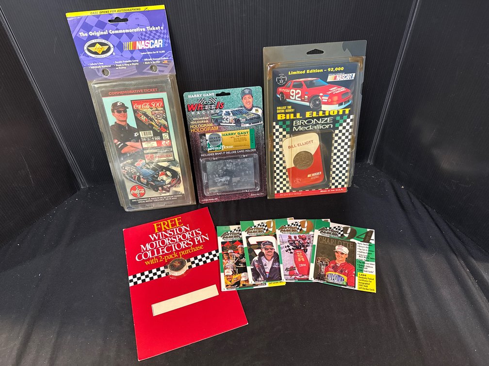 Racing Collectibles, Commemorative Ticket, Pin, and Trading Cards