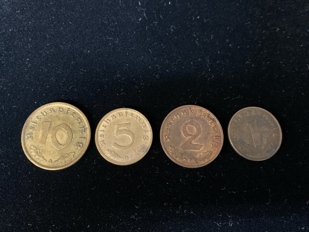 German Deutsches Reich Reichspfennig Coins