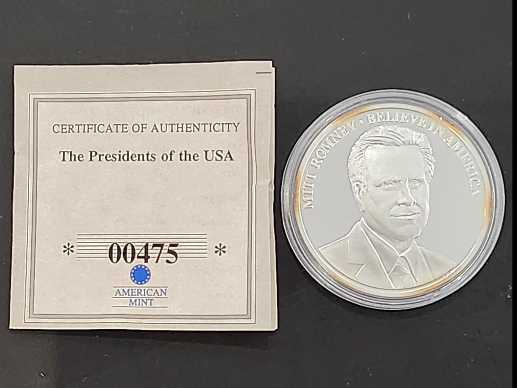 American Mint 2012 Mitt Romney Commemorative Proof Medal