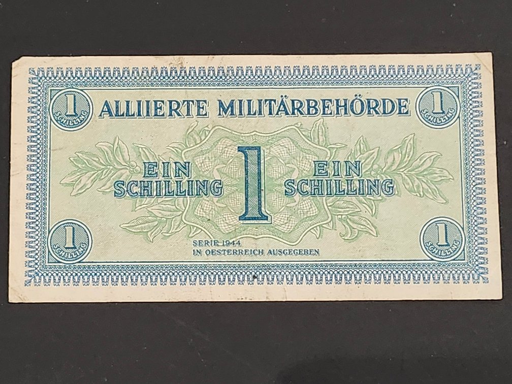 Alliierte Militärbehörde 1 Schilling Banknote, Serie 1944