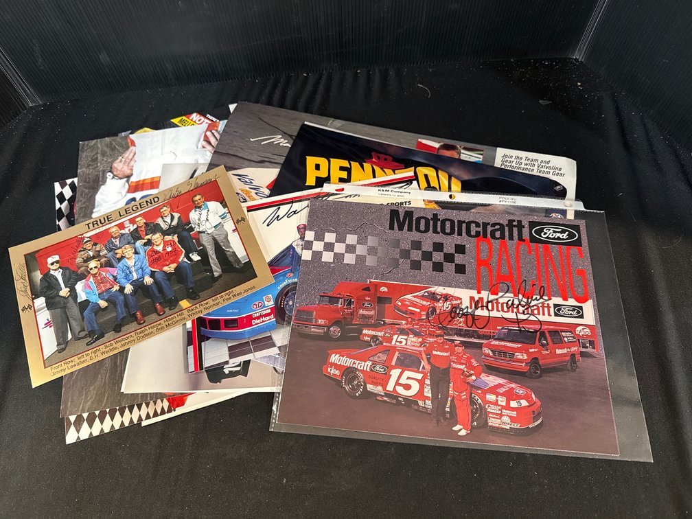 Autographed NASCAR Hero Cards and Promotional Photos