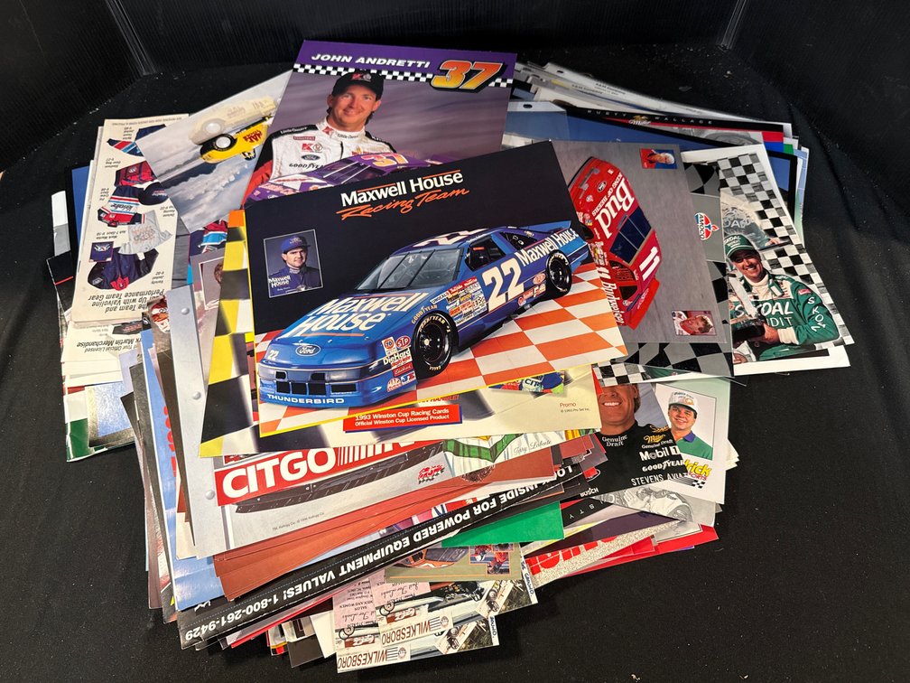 NASCAR Promotional Hero Cards and Driver Photo Sheets