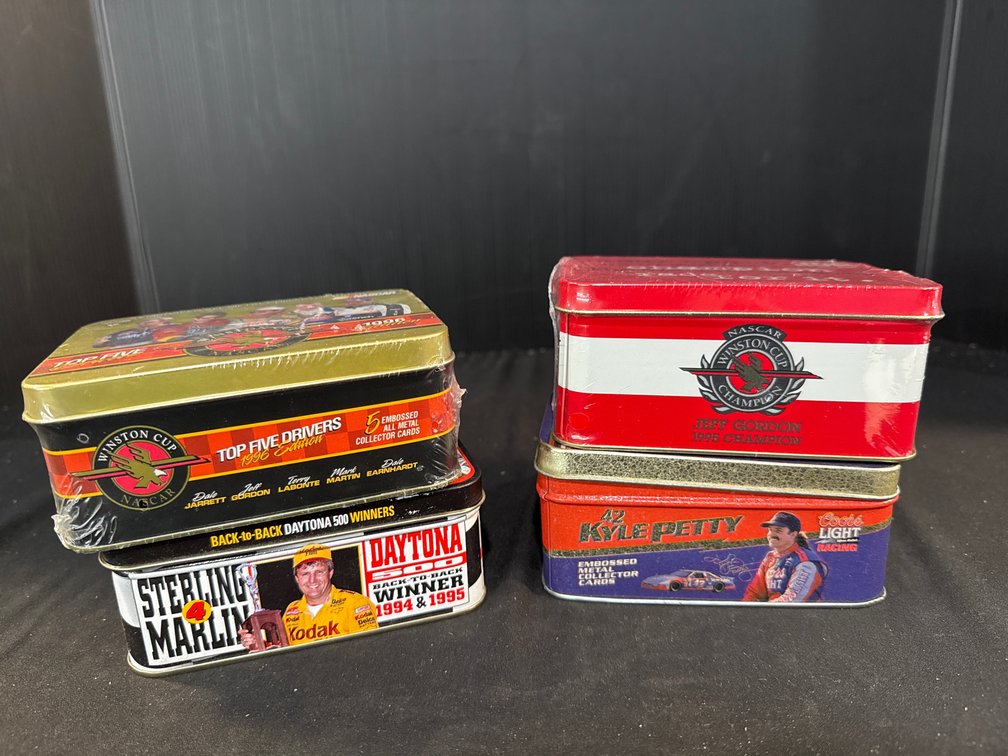 Metallic Impressions NASCAR Metal Collector Card Tins