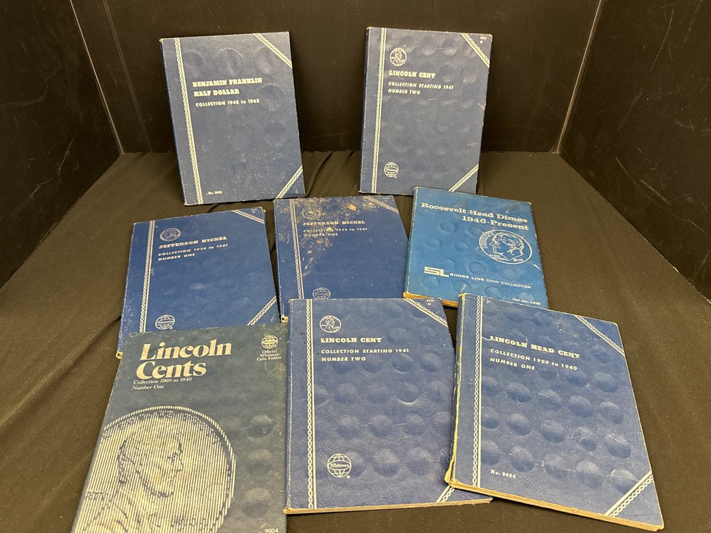 Folding Cardstock Coin Collection Folders