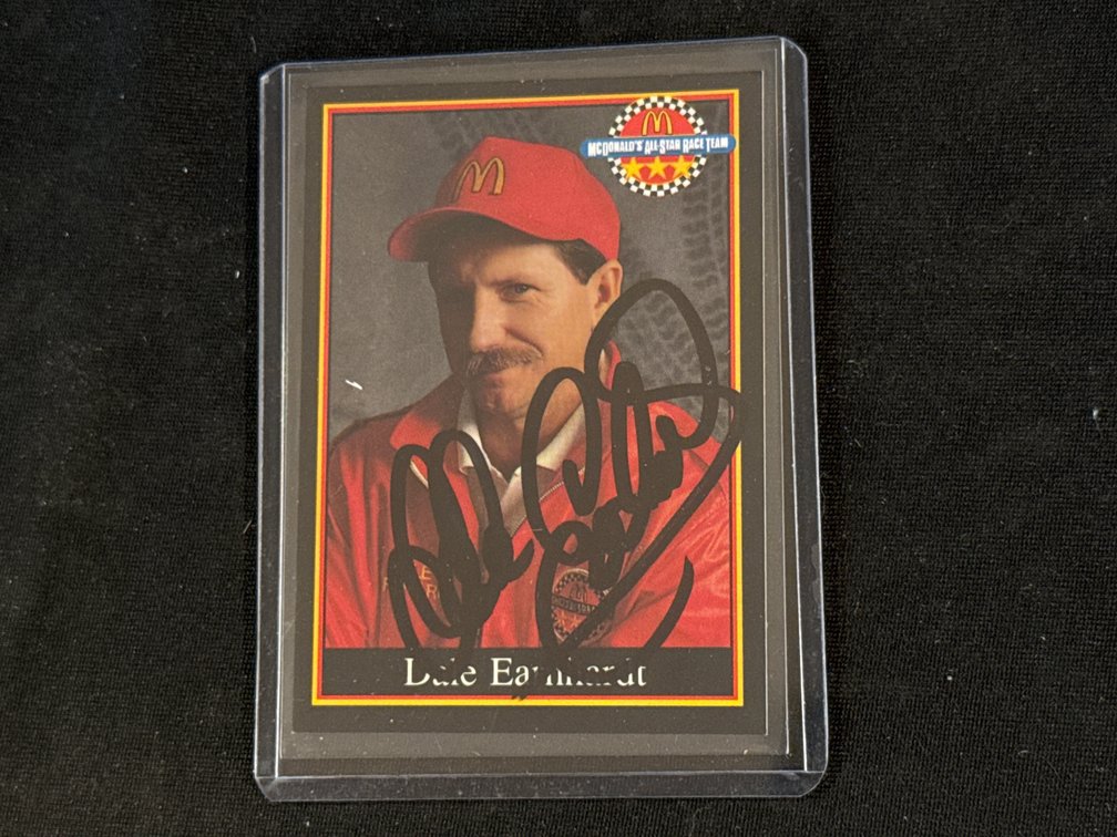 Signed 1991 Dale Earnhardt McDonald's Racing Card