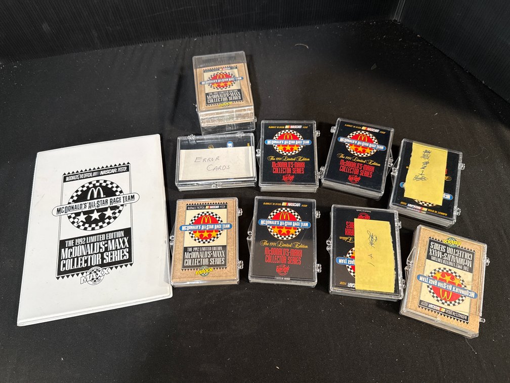 McDonald's Maxx NASCAR Trading Cards and Collector Binder