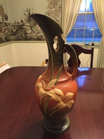 Image for Roseville USA ceramic pitcher