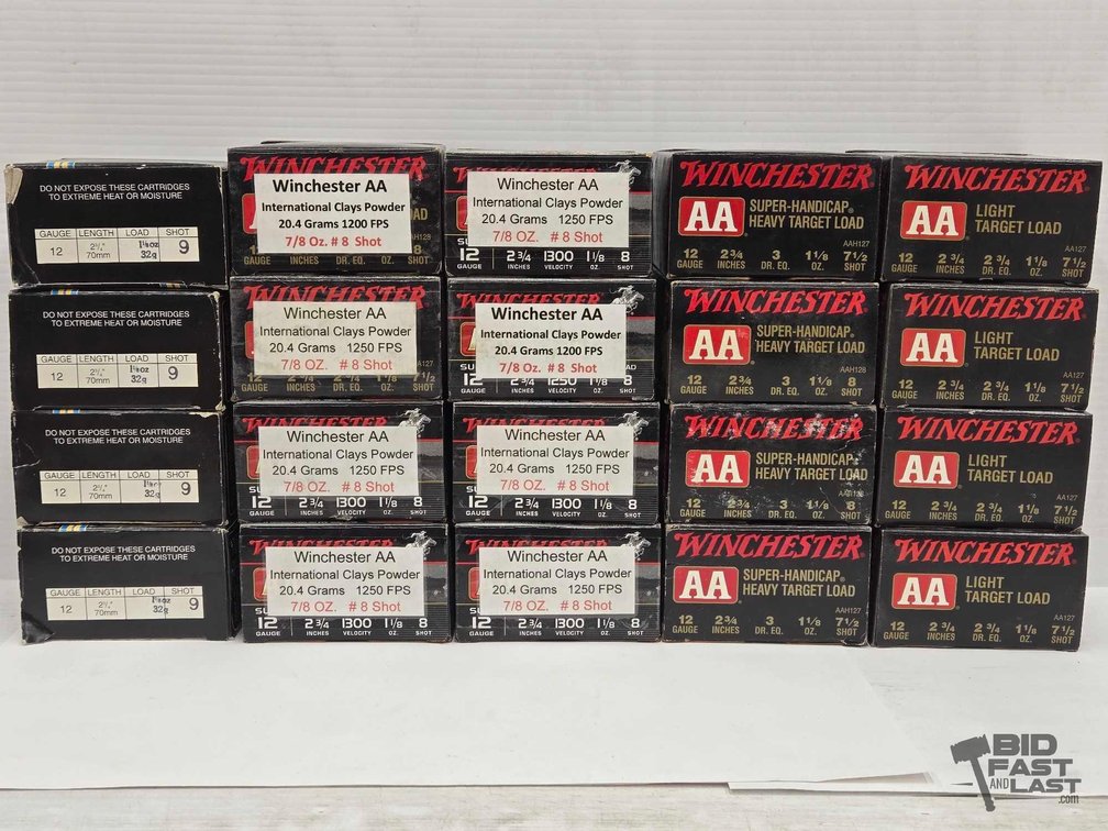 Approx: (500) Rounds Winchester AA & Kent Champion 12 Gauge Shotshells