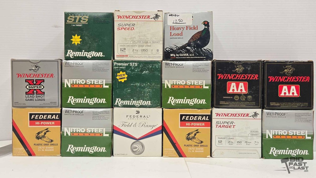 15 Boxes of 12-Gauge Ammunition