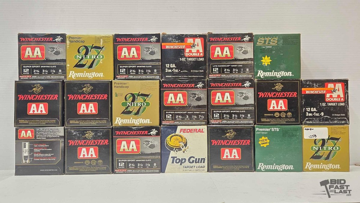 20 Boxes of 12-Gauge Ammunition