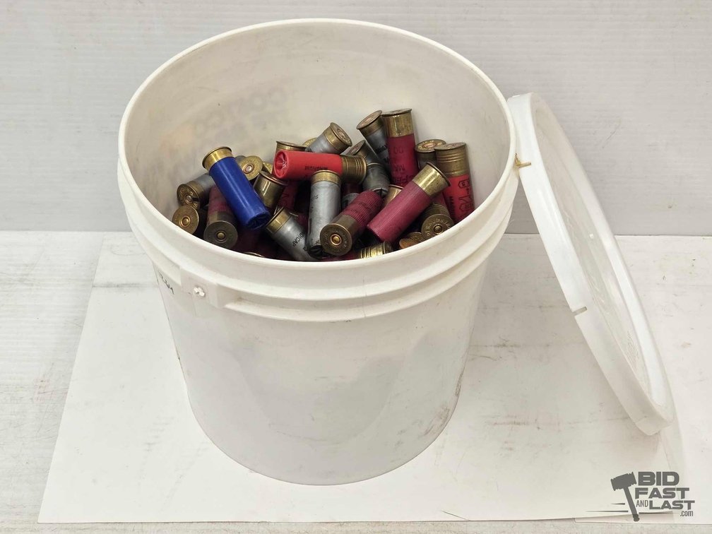 Bucket of Mixed Type 12-Gauge Rounds