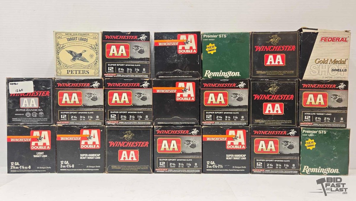 20 Boxes of 12-Gauge Ammunition
