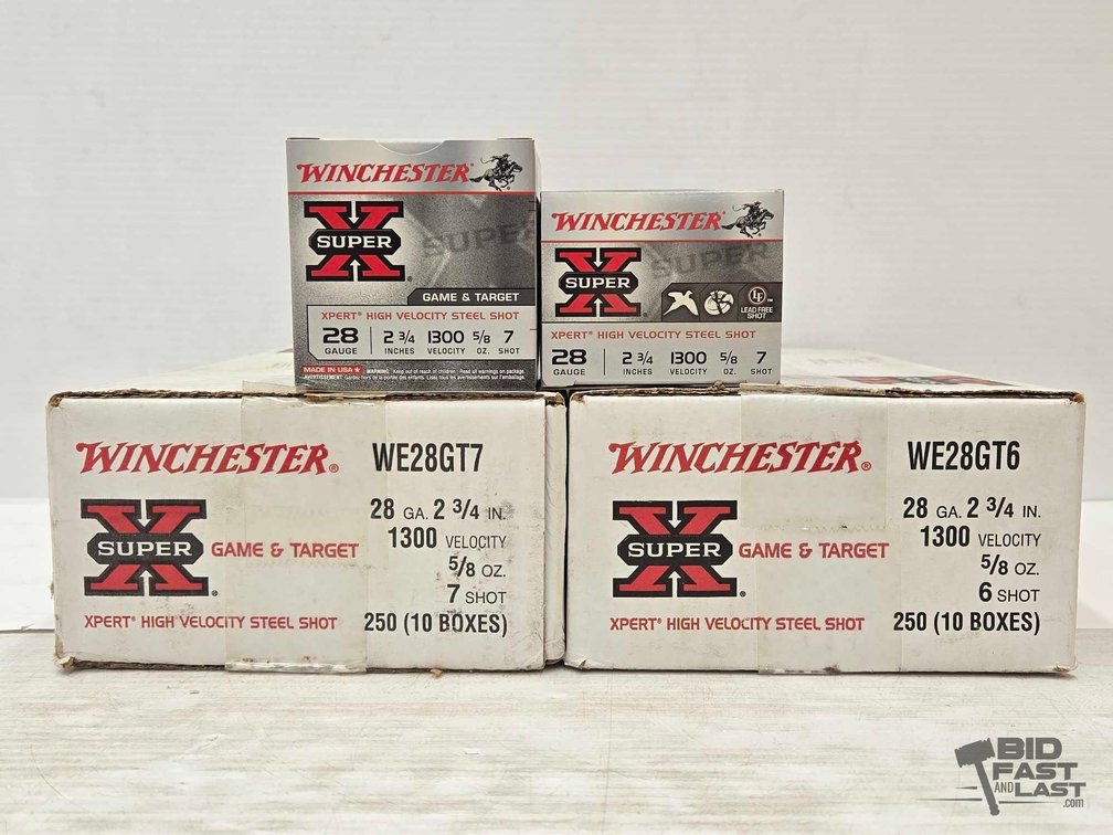 (2) Large Boxes of 28-Gauge Ammunition