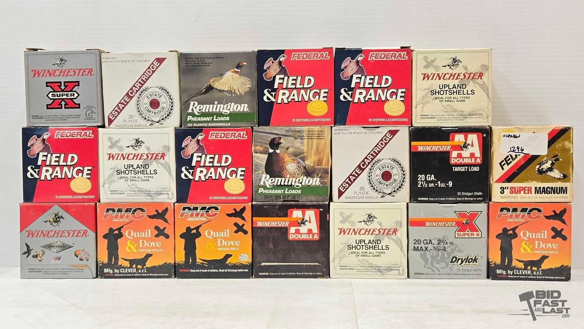 (20) Boxes of 20-Gauge Shotgun Ammunition
