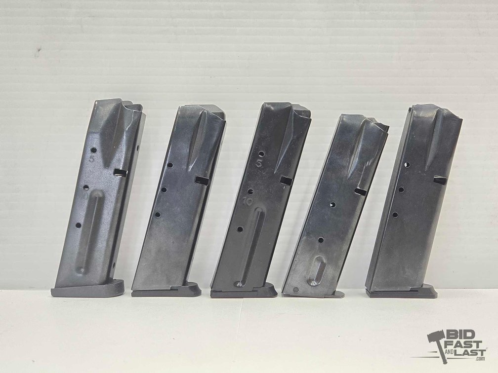 (5) 11-15 Round Capacity 9mm Magazines