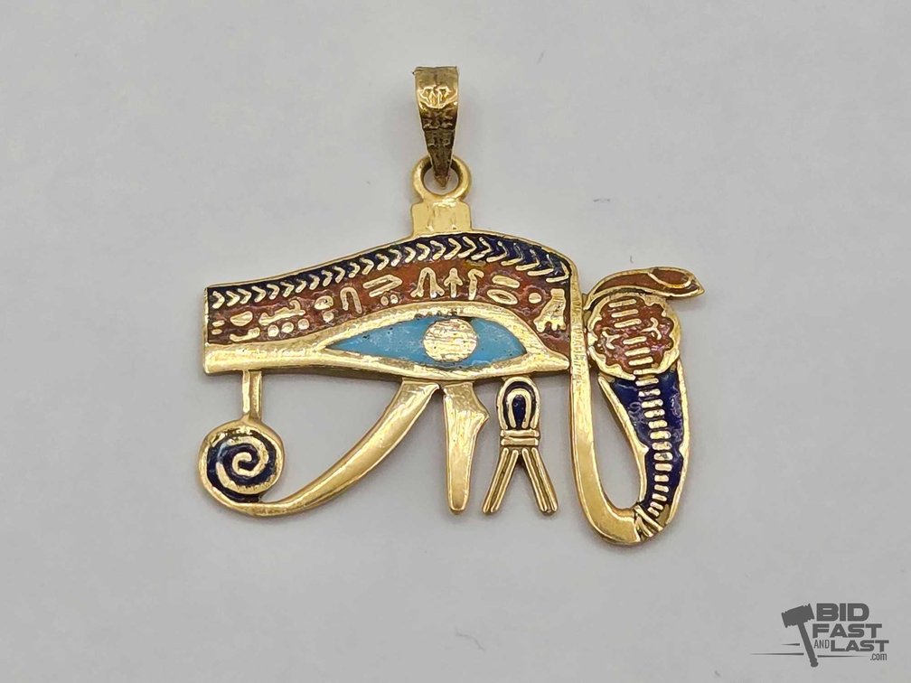 18kt Gold Egyptian Pendant