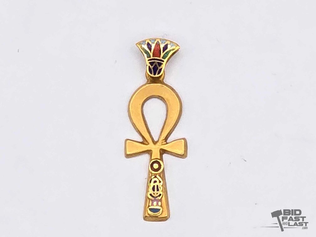 18kt Gold Egyptian Pendant