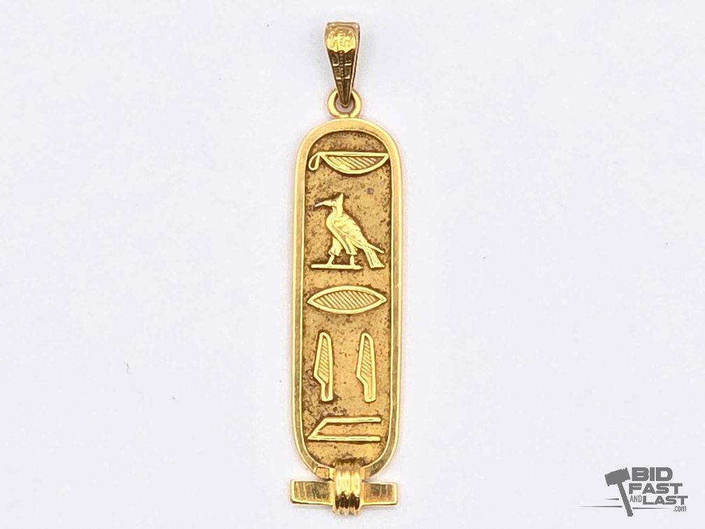 14kt Gold Egyptian Pendant