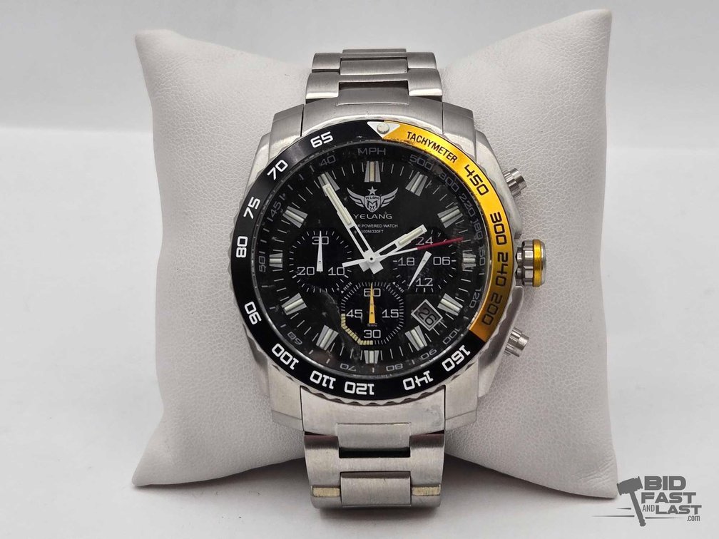Yelang Solar Eco Drive Chronograph Watch