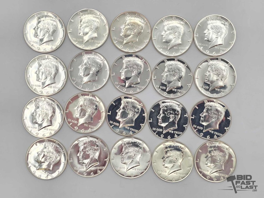 (20) 1964 Proof Kennedy Half Dollars