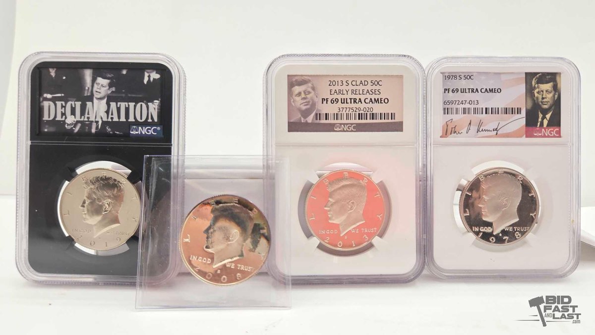 (3) 1978-2019 Kennedy Half Dollars