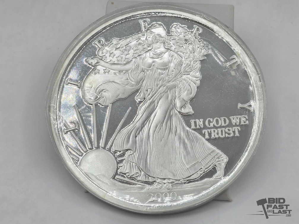 2000 Walking Liberty Half Troy Pound Round