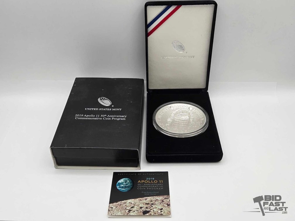 2019 Apollo 11 50th Anniversary 5oz Coin