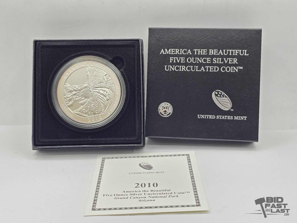 2010 Grand Canyon National Park 5oz Silver Quarter