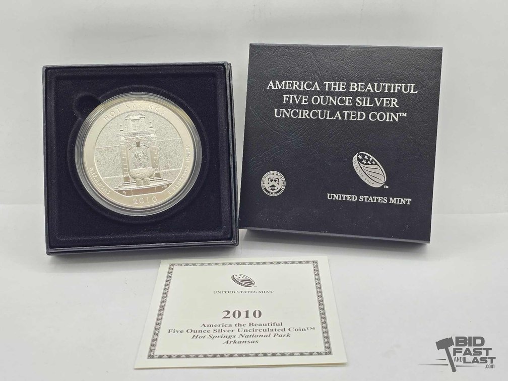 2010 Hot Springs National Park 5oz Silver Quarter