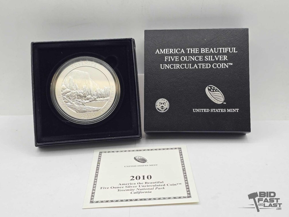 2010 Yosemite National Park 5oz Silver Quarter