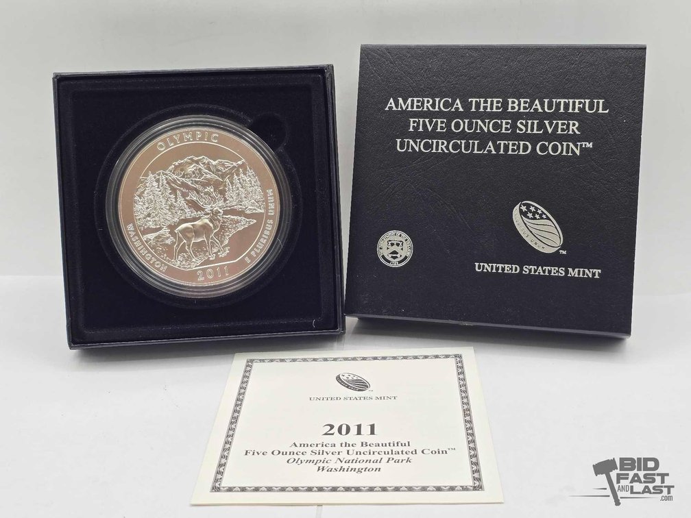 2011 Olympic National Park 5oz Silver Quarter