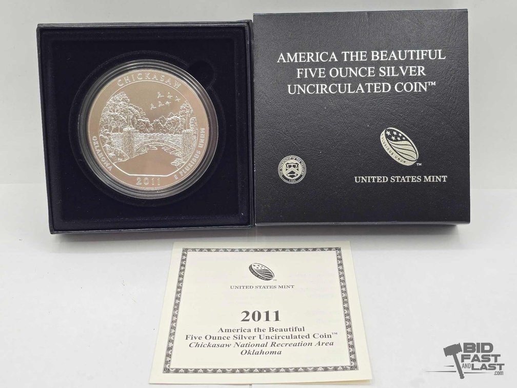 2011 Chickasaw National Recreation Area 5oz Silver Quarter