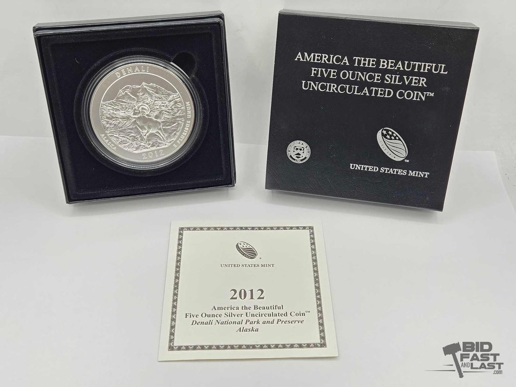 2012 Denali National Park 5oz Silver Quarter