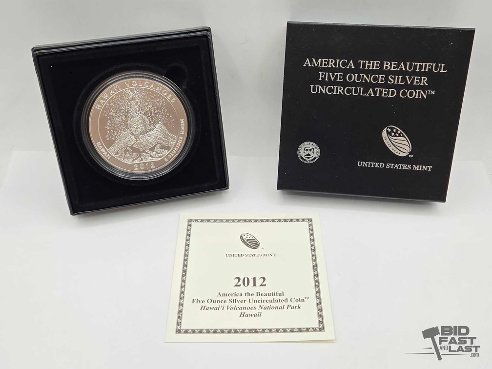 2012 Hawaii Volcanoes National Park 5oz Silver Quarter