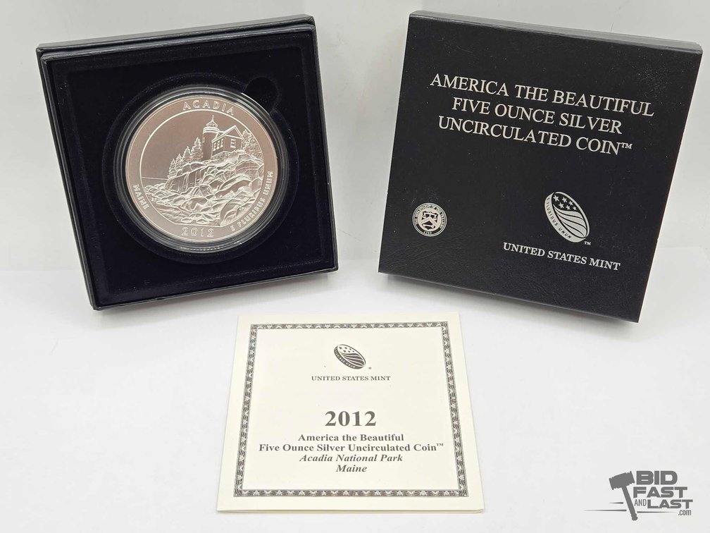 2012 Acadia National Park 5oz Silver Quarter