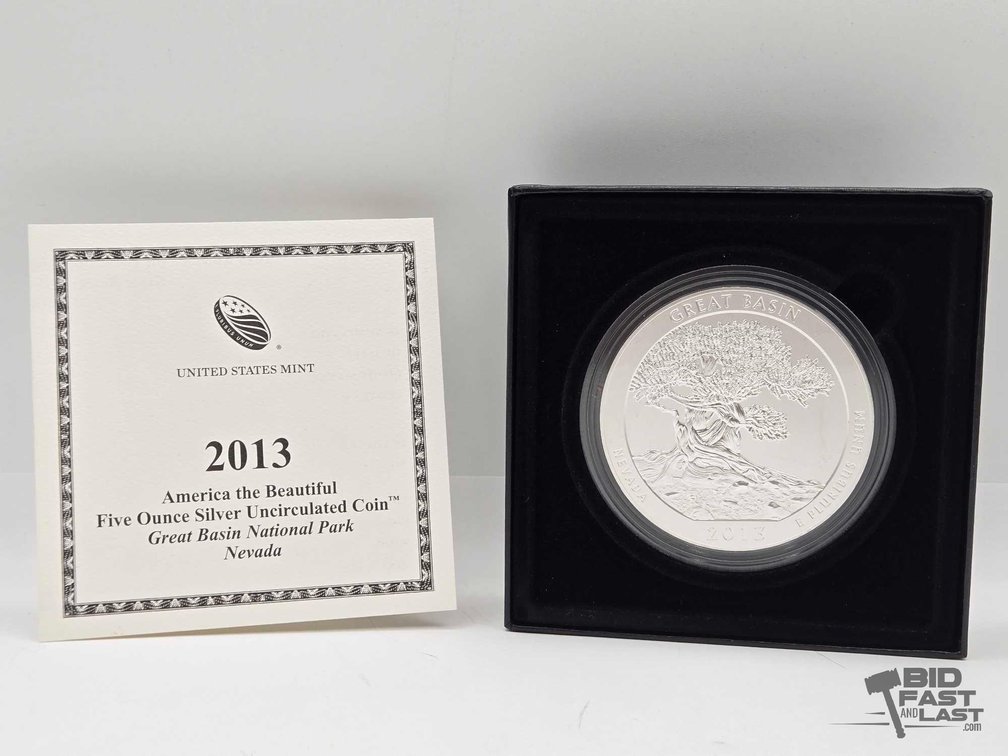 2012 Great Basin National Park 5ozt Silver Quarter