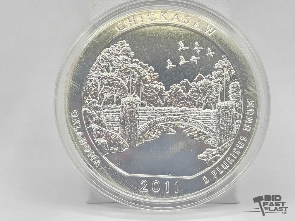 2011 Chickasaw National Park 5oz Silver Quarter