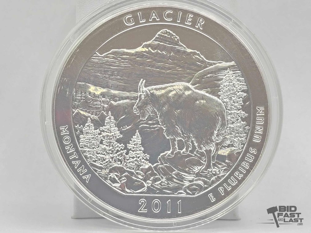 2011 Glacier National Park 5oz Silver Quarter