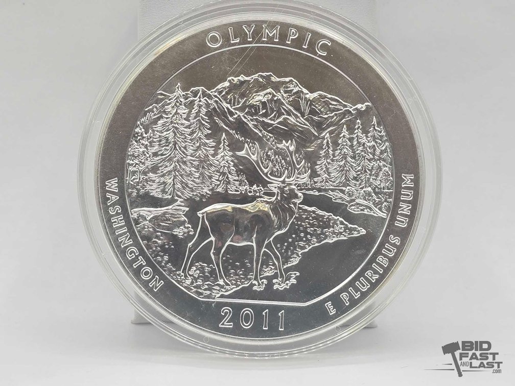 2011 Olympic National Park 5oz Silver Quarter