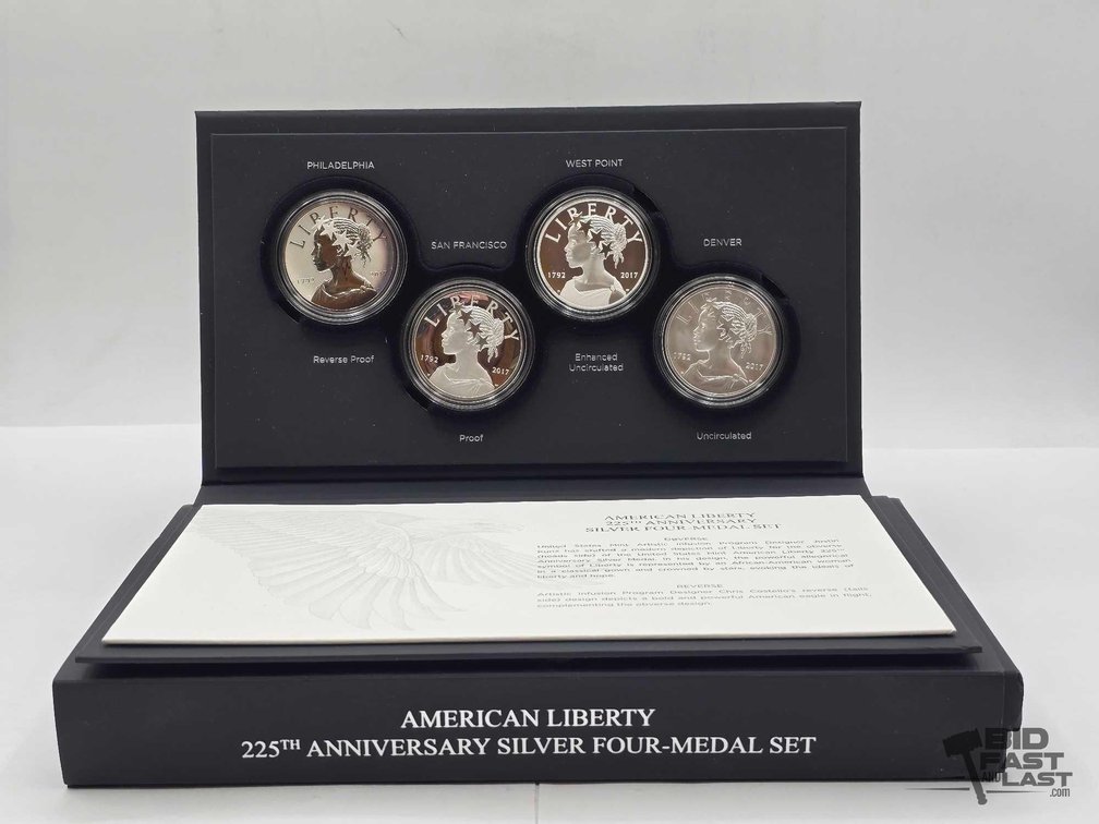 225th Anniversary American Liberty 4 Silver Medal Set