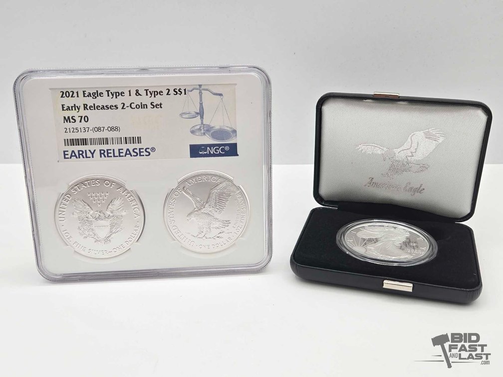 (3) 2021-2025 Silver American Eagles