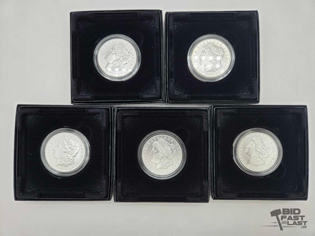 (5) 2021 Morgan Silver Dollars