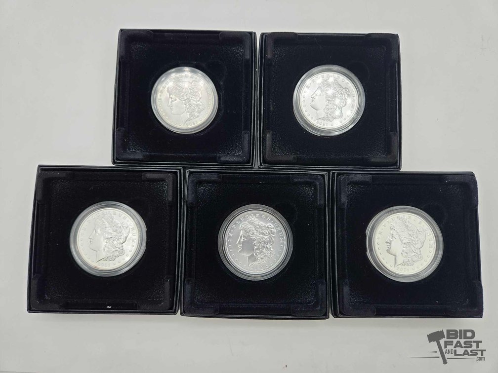 (5) 2021 Morgan Silver Dollars