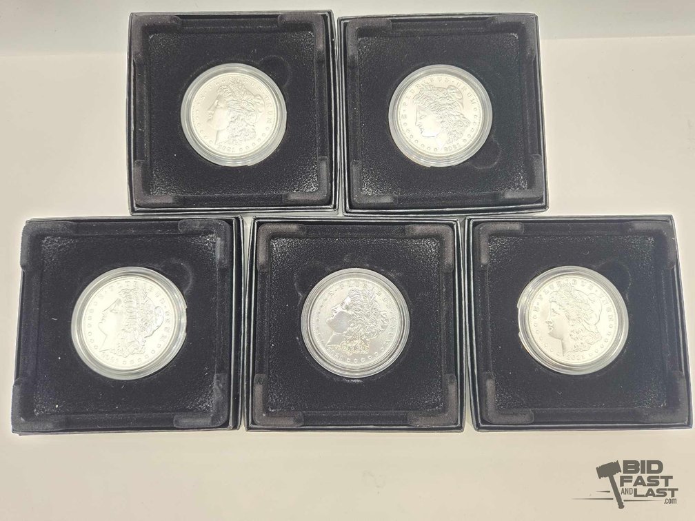 (5) 2021 Morgan Silver Dollars