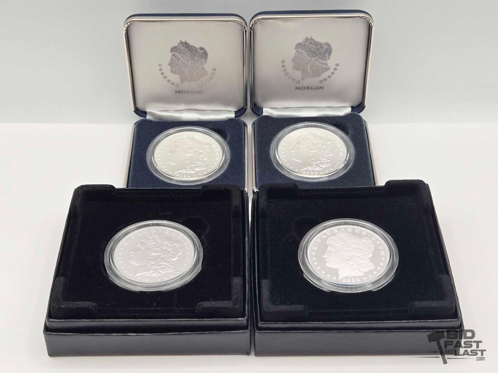 (4) 2021-2025 Morgan Silver Dollars