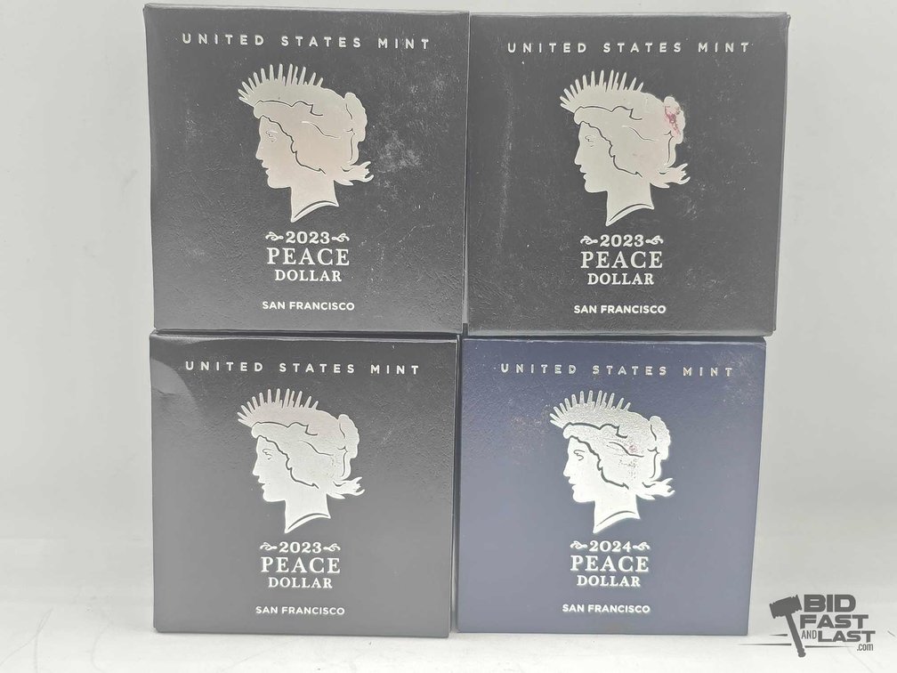 (4) Silver Peace Dollars